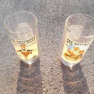 Vintage The Saturday Evening Post Arbys Glasses